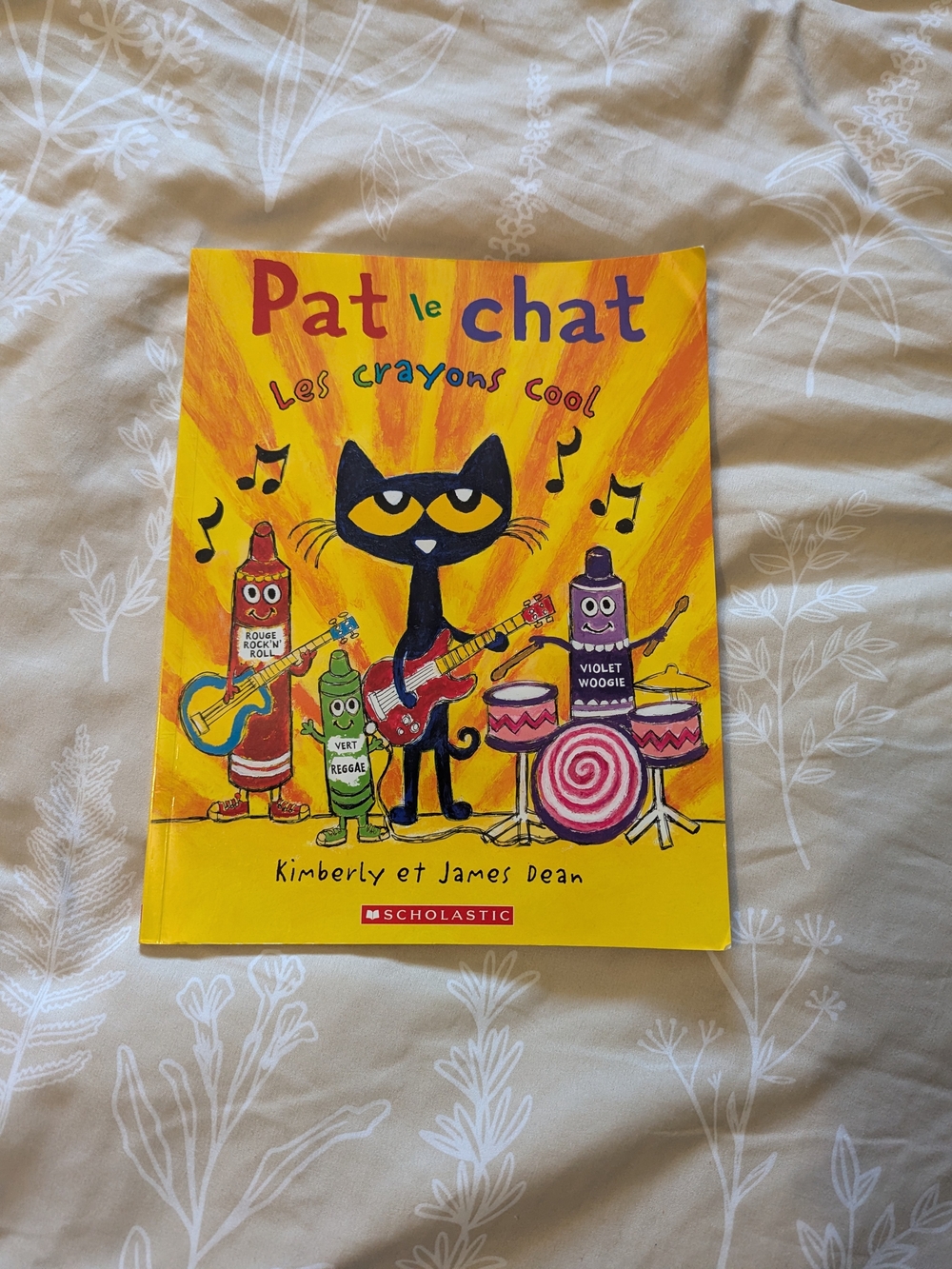Scholastic Pat le chat Les crayons cool - Bright Yellow Cover